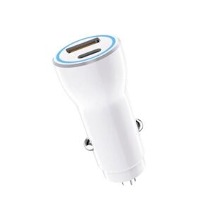 Adapter Fast Charging Usb - Car Phone Charger - Pd USB Type-c - CAC3-W White