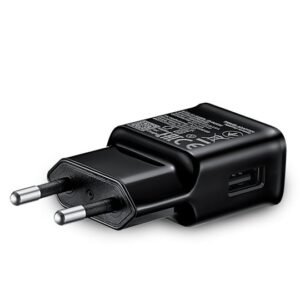 Generic Black USB Travel Adapter Matte Finish